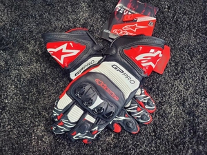 威德车品 A星alpinestars长款GP PRO R3摩托车骑行手套袋鼠皮拼接