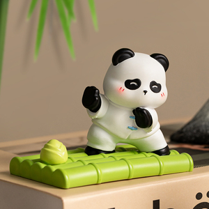 创意可爱熊猫手机支架小摆件办公室桌面实用装饰品送闺蜜生日礼物