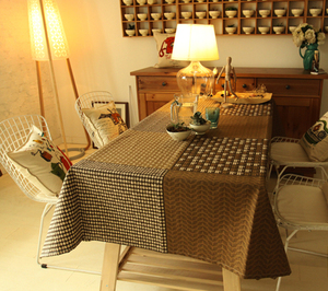 日式涤棉棉麻桌布高级感咖啡餐厅布艺西餐桌布客厅茶几台布长方形