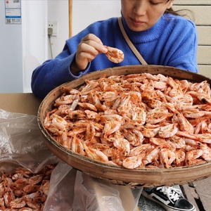 海虾干即食500g干虾非特大号海鲜干货烤虾炭烤孕妇零食特产一斤