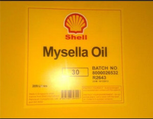 壳牌迈施力30燃气发动机油 Shell Mysella 30重负荷无灰润滑油。