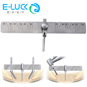 牙科器械技工种植定位尺测量角度尺不锈钢可弯曲手术导板口腔定位