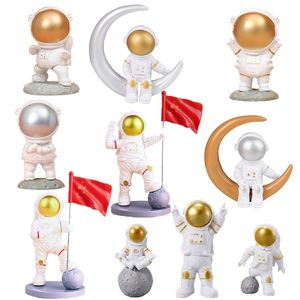 宇航员蛋糕装饰摆件航天员星球宇宙太空人生日主题甜品台装扮插件