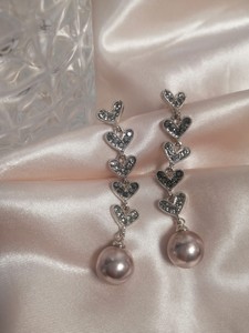 珍珠耳饰925银针碎钻珍珠流苏耳坠2023新款女耳环设计小众轻奢感