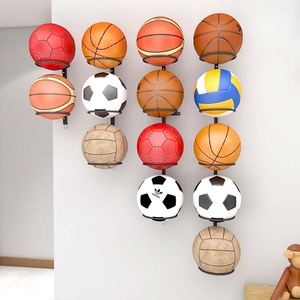 免打孔收纳墙壁儿童学校收纳筐室内家用篮球架挂足球简易架类摆放