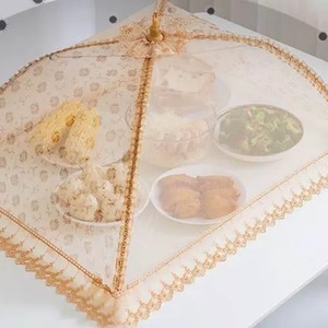 家用桌盖菜罩伞餐桌食物罩厨房可折叠防尘挡苍蝇剩饭剩菜长方形