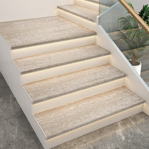 进口羊毛楼梯踏步垫免胶自粘实木家用防滑台阶贴楼梯地毯可定制