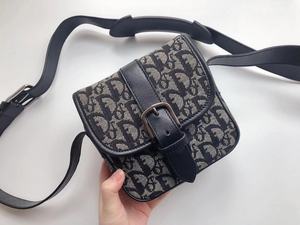 日本中古二手vintage  Dior迪奥老花相机包斜跨包