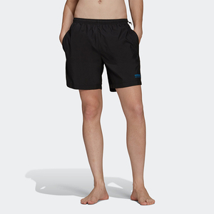 阿迪达斯三叶草夏季运动跑步健身透气沙滩游泳短裤 HF4779