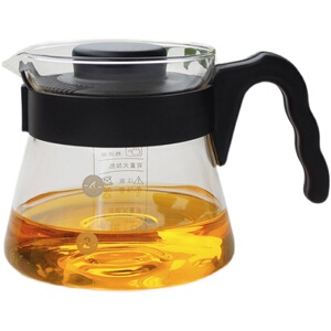 雅风玻璃小茶壶直火壶迷你咖啡壶450毫升耐高温 可烧煮茶壶开水壶