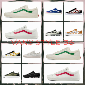 Vans白红白绿条纹男鞋女鞋Style 36低帮板鞋运动鞋 VN0A3DZ3OXS