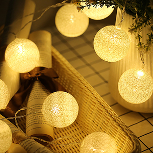 泰国LED棉线灯浪漫创意生日挂墙边灯网红卧室客厅室内灯光装饰灯