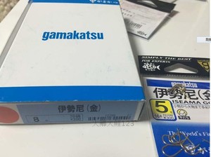 伽马卡兹 伊势尼（金）GAMAKATSU有倒刺鱼钩12209高强度