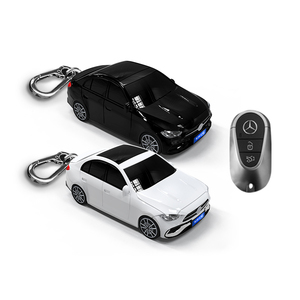 适用于奔驰C级钥匙包遥控器保护套汽车模型壳创意个性扣改装专用