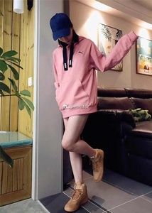 Puma  Hoodie BTS 彪马防弹少年团肖战同款连帽运动粉色卫衣帽衫