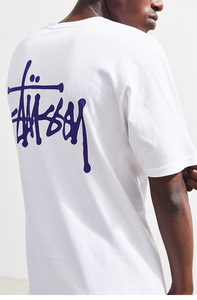 现货Stussy Basic LogoT恤17经典情侣款斯图西短袖背logo美版正品