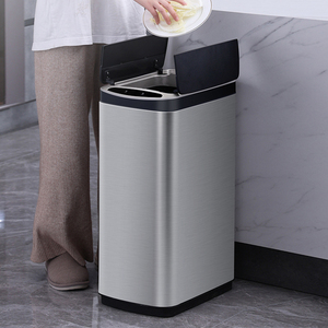 智能感应式垃圾桶创意家用窄不锈钢电动客厅厨房卧室全自动垃圾筒