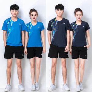 速干短袖排球服男女夏季运动套装短裤网球气排球毽球比赛训练队服