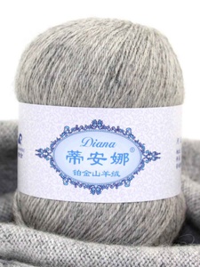蒂安娜-铂金羊绒线1两机织手编毛衣编织diy粗线毛线团围巾手工线
