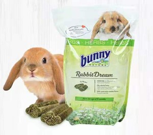 三哥家的 德国兽医推荐Bunny成兔高纤无糖草本加强兔粮1.5kg