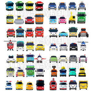 韩国直邮 tayo正版太友公交小巴士 超级61种汽车套装玩具 迷你车