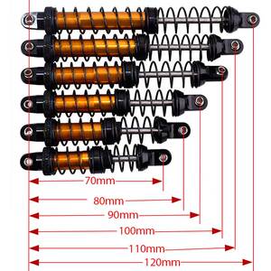 RC遥控模型车1:10仿真攀爬车全金属双段弹簧油压避震器改装减震器