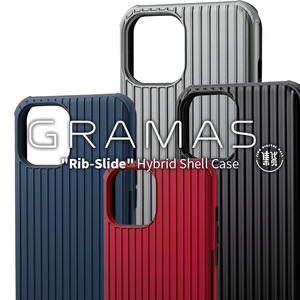 日本GRAMAS适用苹果iPhone13ProMax行李箱Pro插卡12手机壳13防摔套Mini商务简约小众高级新款男女13Pro/12Pro