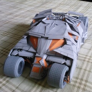蝙蝠侠战车蝙蝠车精细版3D纸模型diy手工益智玩具手办摆件装饰