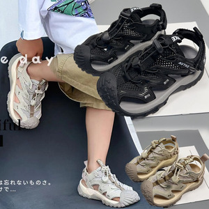 浙江温州品牌儿童鞋外穿休闲运动包头镂空防臭单网运动男童凉鞋