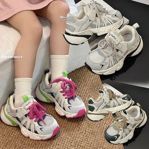 【质量保证】温州品牌儿童鞋单网夏款镂空老爹旅游男童女童潮牌鞋