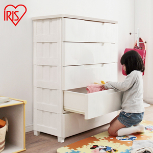 日本爱丽丝收纳柜抽屉式塑料五斗柜儿童衣柜爱丽思储物柜床头柜