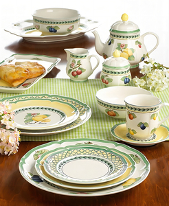 德国VilleroyBoch唯宝陶瓷餐具法式花园茶杯碟咖啡杯碟餐盘子饭碗