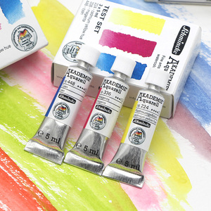 德国schmincke史明克学院级小史5ml三原色管状水彩颜料美术绘画插画颜料套装