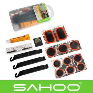 SHAOO自行车维修工具包补胎打气筒修理扳手套装山地车组合工具