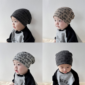 儿童宝宝帽子秋冬双层纯棉男童女童保暖护耳婴儿套头帽可爱堆堆帽