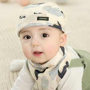 婴儿护头囟帽儿童洋气春秋夏款纯棉潮韩版婴儿帽子男女宝宝海盗帽