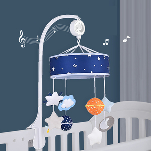 新生婴儿床铃音乐旋转吊铃宝宝床头铃挂件悬挂式摇铃星空安抚玩具