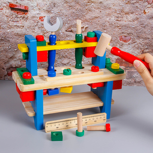 儿童玩具百变螺母组合幼儿 木制早教益智玩具 工具拆装玩具组装