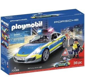 德国playmobil摩比70066保时捷911卡雷拉4S警车玩具儿童玩具积木