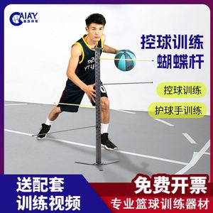 篮球训练器材控球运球干扰训练装备蝴蝶杆教学用具敏捷反应练习
