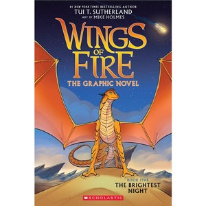 英文原版图像小说 火翼飞龙5 屠龙蛇的生死之战 Wings of Fire: The Brightest Night: A Graphic Novel 儿童读物【外文书店】