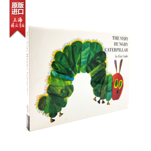 好饿的饥饿的毛毛虫 绘本洞洞书 0-3岁英文原版绘本The Very Hungry Caterpillar 纸板书eric carle艾瑞卡尔 幼儿启蒙英语绘本阅读