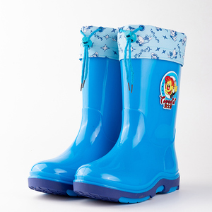 高筒儿童雨鞋男女大童加棉保暖防滑水鞋学生雨天防水鞋雨靴胶鞋冬
