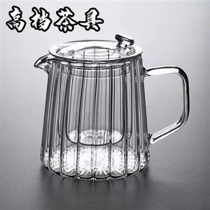 日式耐高温玻璃花瓣壶带过滤泡茶壶大容量茶水分离煮茶壶花草茶壶