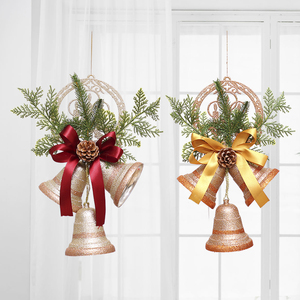 圣诞节装饰品场景布置大铃铛龙钟圣诞树球挂件挂饰门挂橱窗门挂