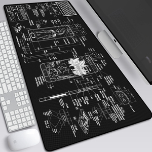 工业风mate pro手机设计稿图纸鼠标垫超大防滑游戏办公电脑键盘垫