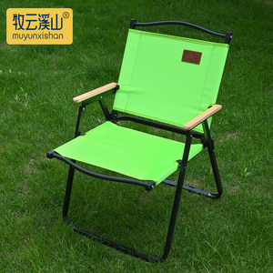 绿色沙滩椅户外椅子广告椅克米特椅露营折叠桌椅写生摆摊钓鱼凳子