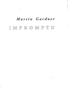 Martin Gardner - Impromptu