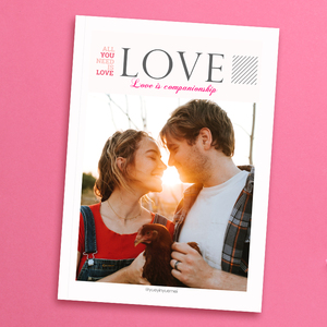 情侣恋爱情纪念册杂志相册制作照片书定制生日礼物聊天记录打印刷