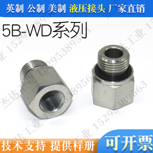 5B-WD系列英制G螺纹内外丝液压接头内外牙过渡接头变径外丝碳钢